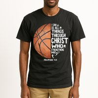 Can Do All Things Through Christ Philippians 4:13 Basketball Tall T-Shirt