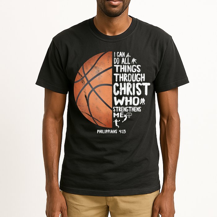 Can Do All Things Through Christ Philippians 4:13 Basketball Tall T-Shirt