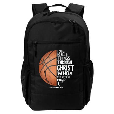Can Do All Things Through Christ Philippians 4:13 Basketball Backpack
