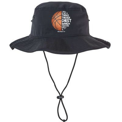 Can Do All Things Through Christ Philippians 4:13 Basketball Bucket Hat