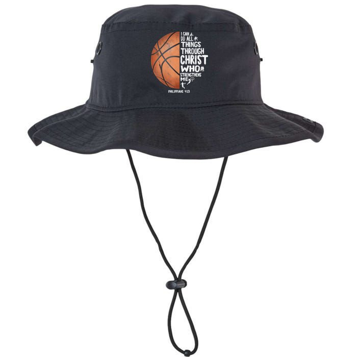Can Do All Things Through Christ Philippians 4:13 Basketball Bucket Hat