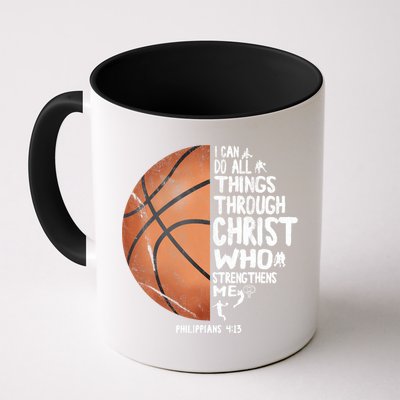 Can Do All Things Through Christ Philippians 4:13 Basketball Mug