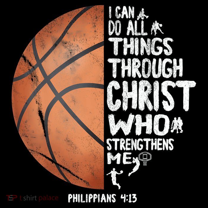 Can Do All Things Through Christ Philippians 4:13 Basketball Flatbill Hat
