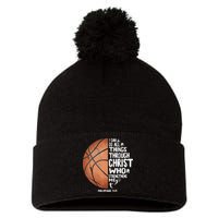 Can Do All Things Through Christ Philippians 4:13 Basketball Pom Pom 12in Knit Beanie