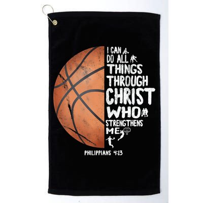 Can Do All Things Through Christ Philippians 4:13 Basketball Golf Towel