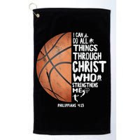Can Do All Things Through Christ Philippians 4:13 Basketball Golf Towel