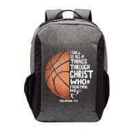 Can Do All Things Through Christ Philippians 4:13 Basketball Vector Backpack