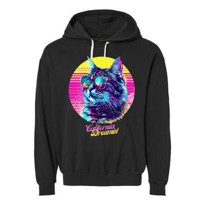 Catifornia Dreamin About Birds And Mice Garment-Dyed Fleece Hoodie