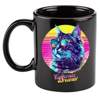 Catifornia Dreamin About Birds And Mice 11oz C Handle Ceramic Mug