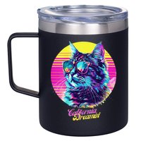 Catifornia Dreamin About Birds And Mice 12oz Stainless Steel Coffee Mug