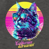 Catifornia Dreamin About Birds And Mice Vector Backpack