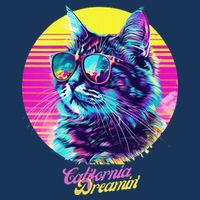 Catifornia Dreamin About Birds And Mice Cooling Performance Crew T-Shirt