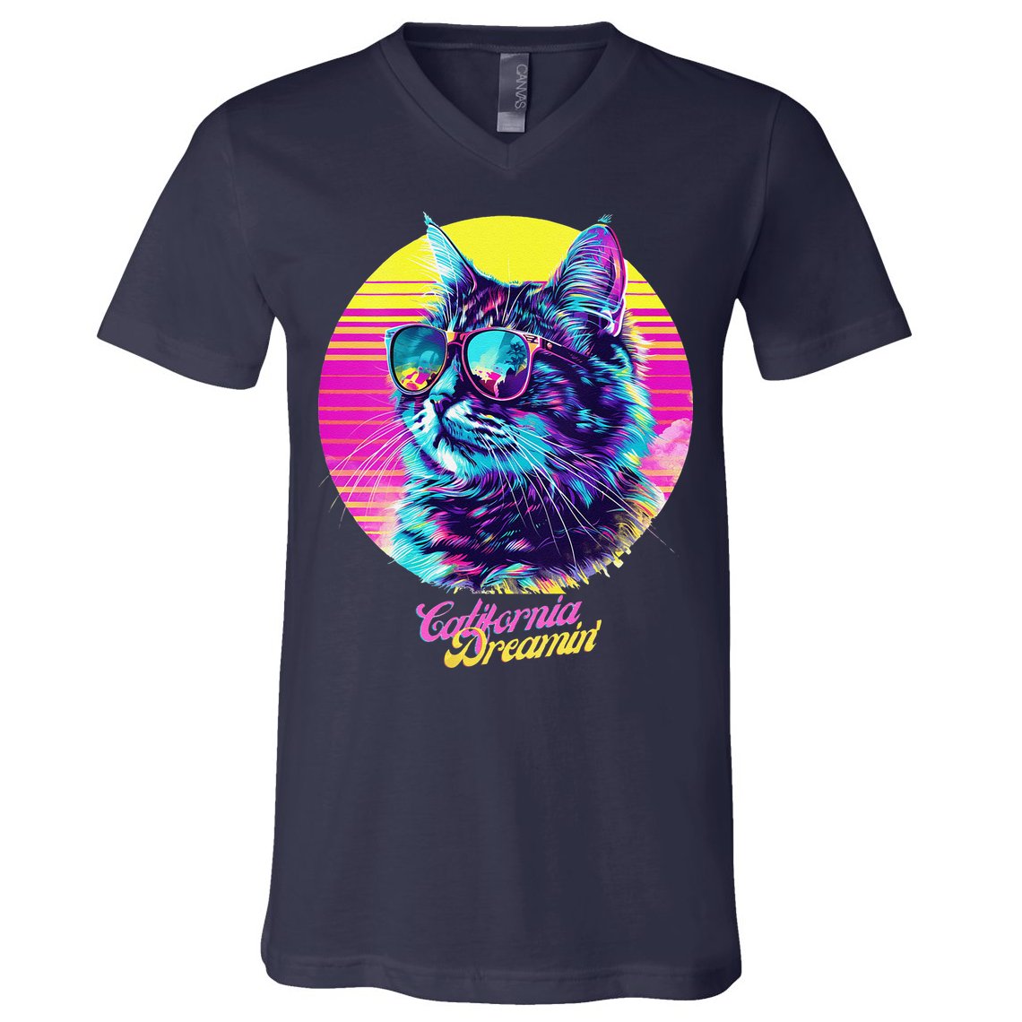 Catifornia Dreamin About Birds And Mice V-Neck T-Shirt