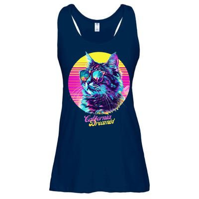 Catifornia Dreamin About Birds And Mice Ladies Essential Flowy Tank