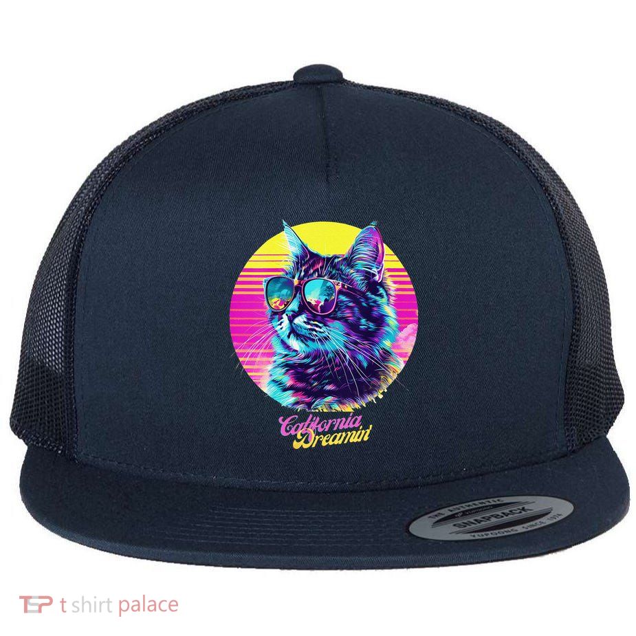 Catifornia Dreamin About Birds And Mice Flatbill Hat