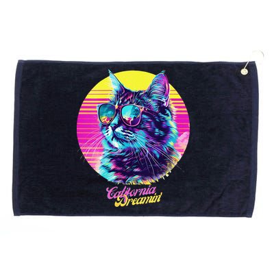 Catifornia Dreamin About Birds And Mice Grommeted Golf Towel