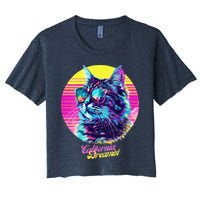 Catifornia Dreamin About Birds And Mice Women's Crop Top Tee