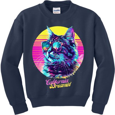 Catifornia Dreamin About Birds And Mice Kids Sweatshirt