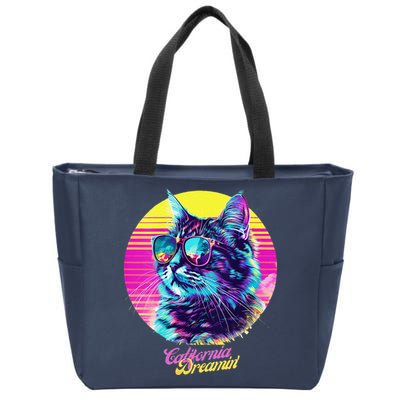 Catifornia Dreamin About Birds And Mice Zip Tote Bag