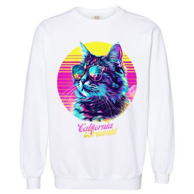 Catifornia Dreamin About Birds And Mice Garment-Dyed Sweatshirt