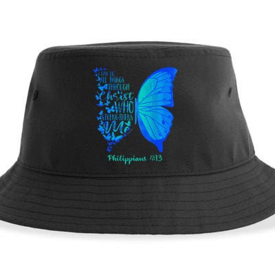 Can Do All Things Through Christ Who Strengthens Me I Gift Sustainable Bucket Hat