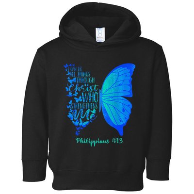 Can Do All Things Through Christ Who Strengthens Me I Gift Toddler Hoodie