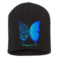 Can Do All Things Through Christ Who Strengthens Me I Gift Short Acrylic Beanie