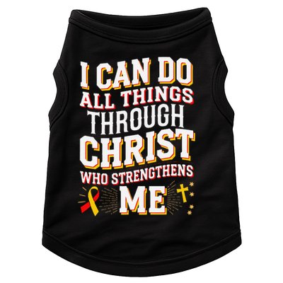 Can Do All Things Through Christ Hepatitis Awareness Doggie Tank