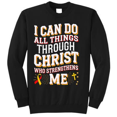 Can Do All Things Through Christ Hepatitis Awareness Sweatshirt