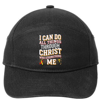 Can Do All Things Through Christ Hepatitis Awareness 7-Panel Snapback Hat