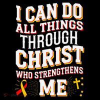 Can Do All Things Through Christ Hepatitis Awareness Drawstring Bag
