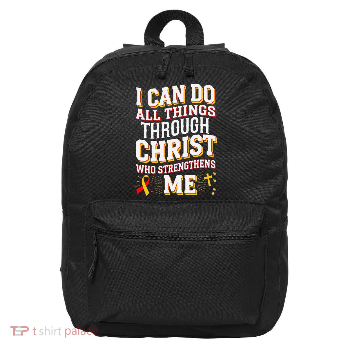 Can Do All Things Through Christ Hepatitis Awareness 16 in Basic Backpack