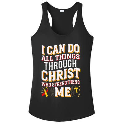 Can Do All Things Through Christ Hepatitis Awareness Ladies PosiCharge Competitor Racerback Tank
