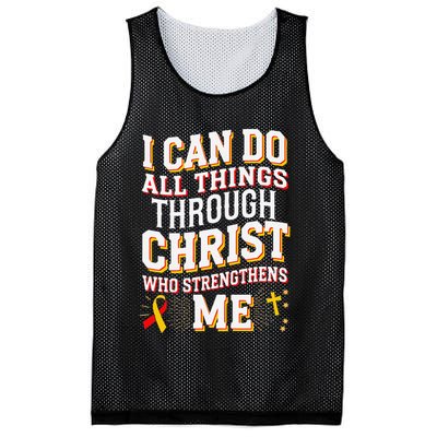 Can Do All Things Through Christ Hepatitis Awareness Mesh Reversible Basketball Jersey Tank