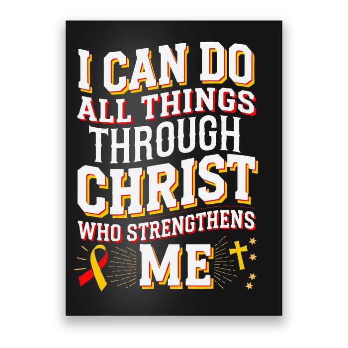 Can Do All Things Through Christ Hepatitis Awareness Poster
