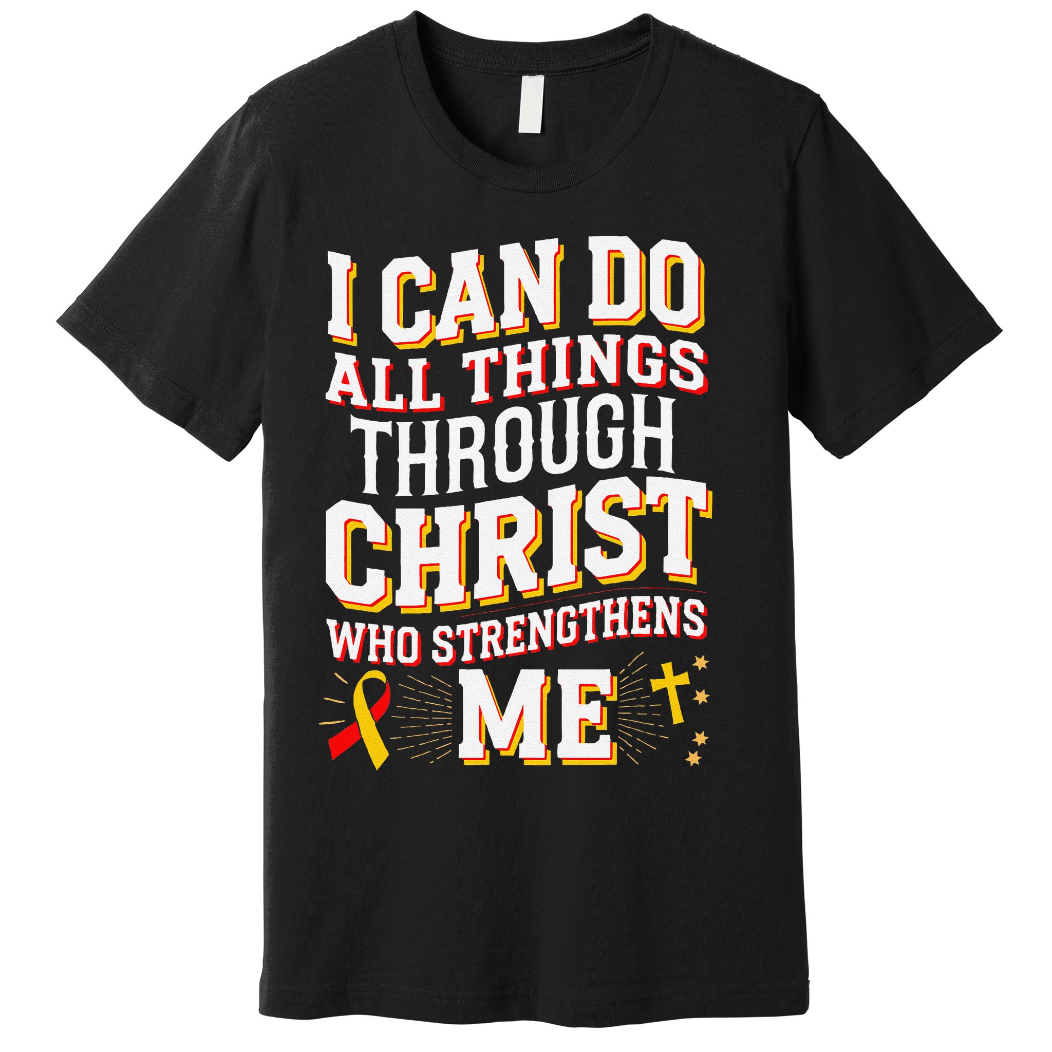 Can Do All Things Through Christ Hepatitis Awareness Premium T-Shirt