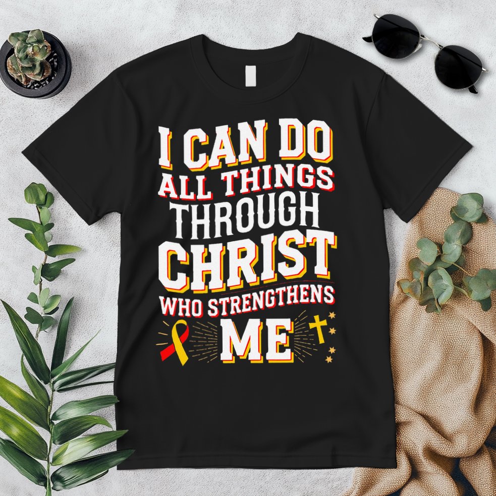Can Do All Things Through Christ Hepatitis Awareness Premium T-Shirt