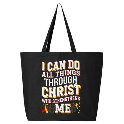 Can Do All Things Through Christ Hepatitis Awareness 25L Jumbo Tote