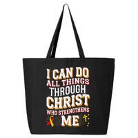 Can Do All Things Through Christ Hepatitis Awareness 25L Jumbo Tote