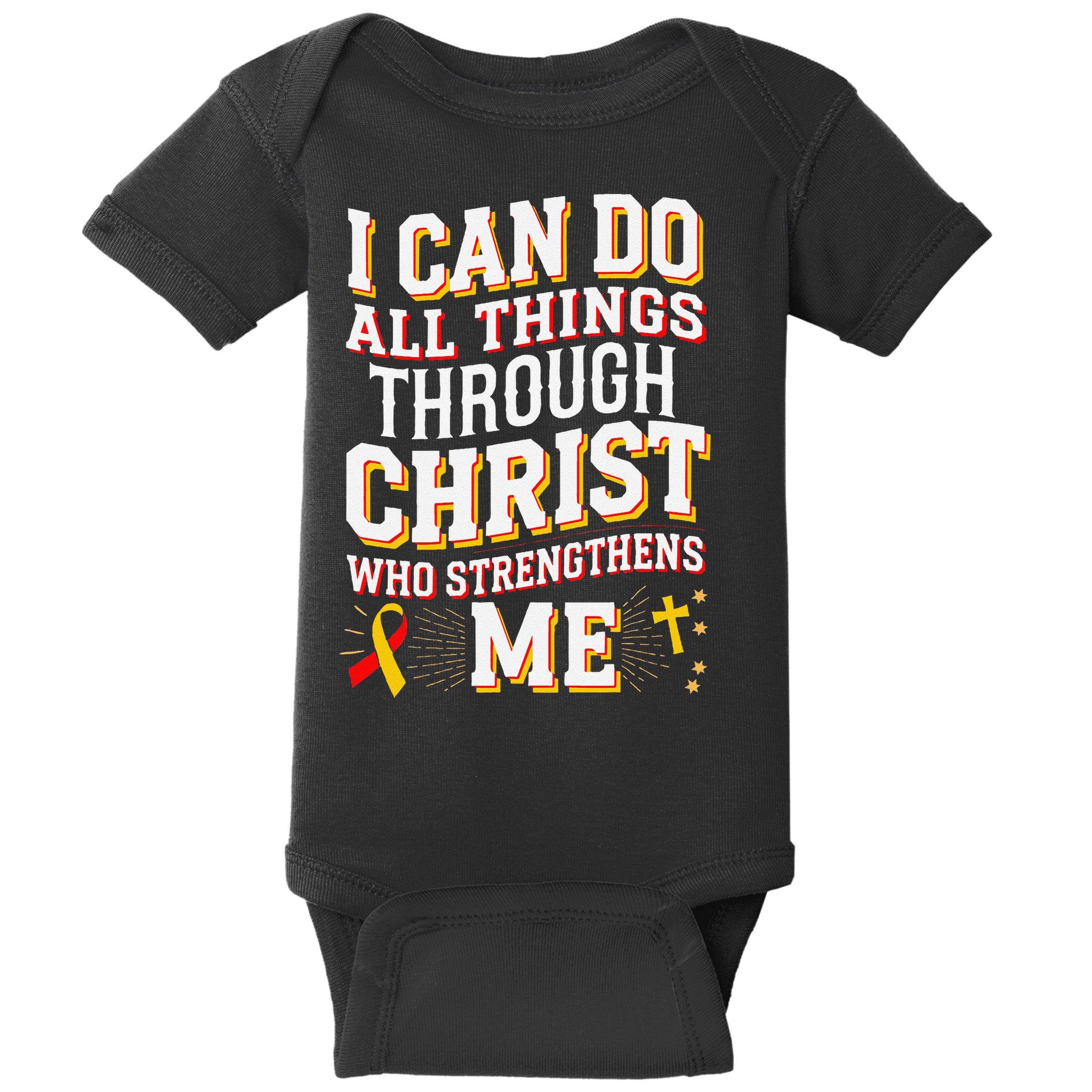 Can Do All Things Through Christ Hepatitis Awareness Baby Bodysuit