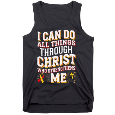 Can Do All Things Through Christ Hepatitis Awareness Tank Top