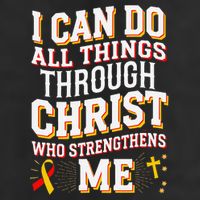 Can Do All Things Through Christ Hepatitis Awareness Golf Towel