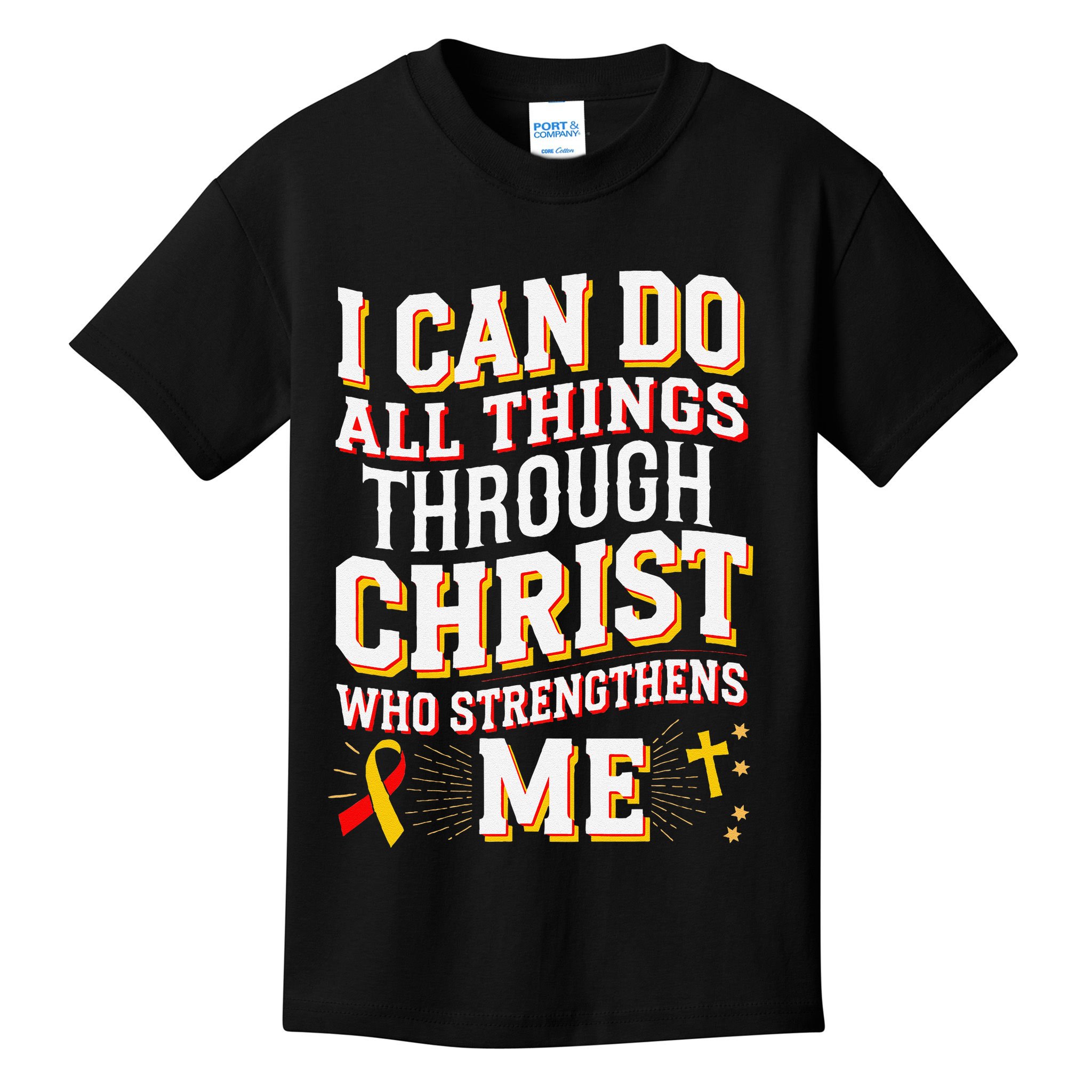 Can Do All Things Through Christ Hepatitis Awareness Kids T-Shirt