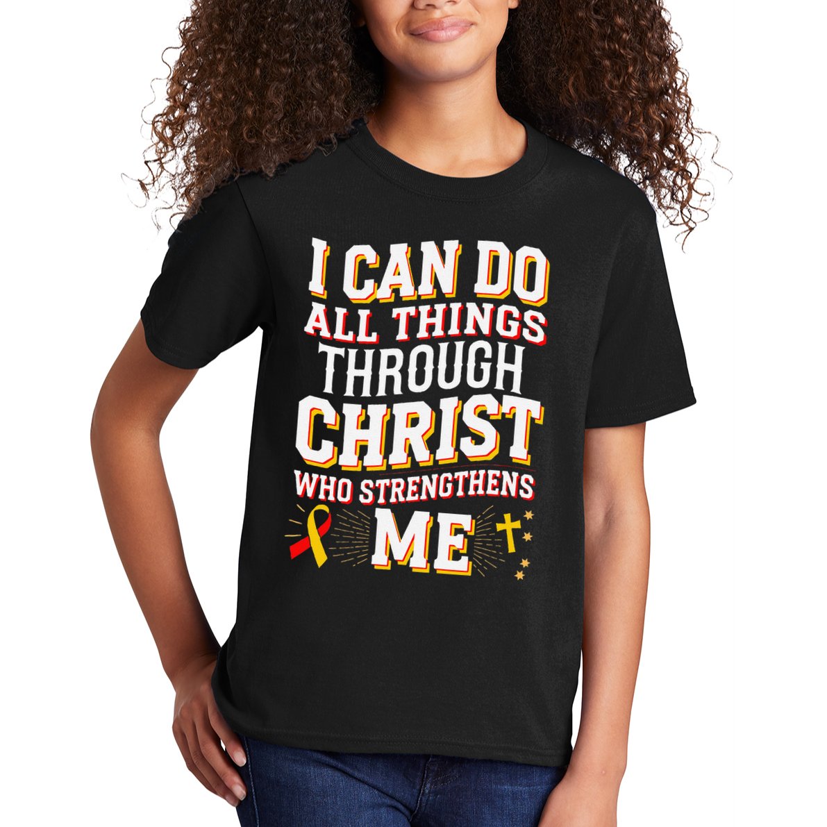 Can Do All Things Through Christ Hepatitis Awareness Kids T-Shirt