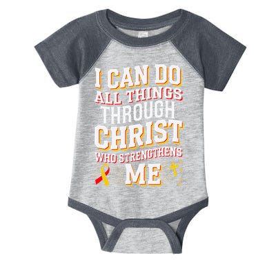 Can Do All Things Through Christ Hepatitis Awareness Infant Baby Jersey Bodysuit