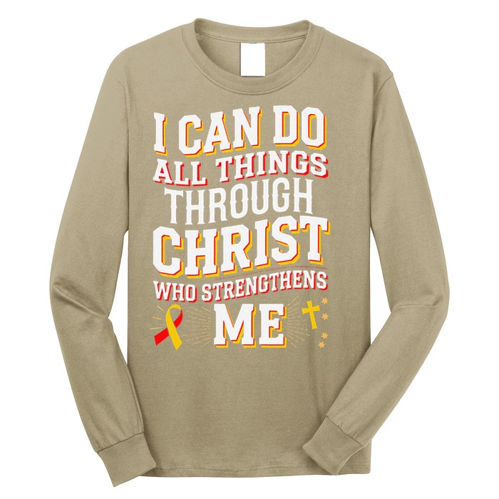 Can Do All Things Through Christ Hepatitis Awareness Long Sleeve Shirt