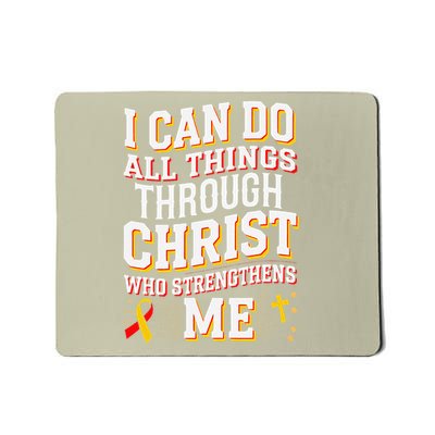 Can Do All Things Through Christ Hepatitis Awareness Mousepad