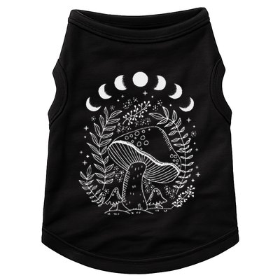 Cottagecore Dark Academia Aesthetic Mushroom Moon Witchy Doggie Tank