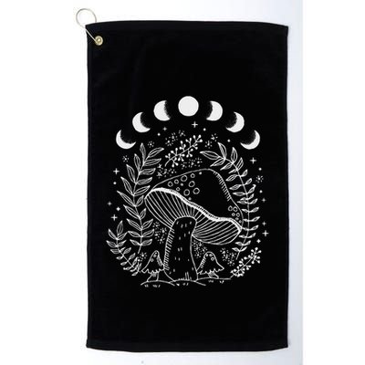 Cottagecore Dark Academia Aesthetic Mushroom Moon Witchy Golf Towel