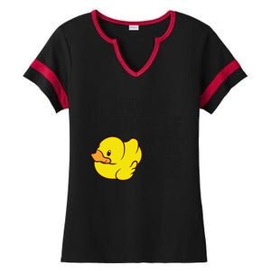 Cute Duck Always Be Yourself Unless You Can Be A Duck Gift Ladies Halftime Notch Neck Tee